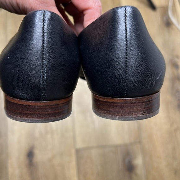 Veronica Beard Arlie Black Leather Loafers Size 7M - Picture 6 of 8
